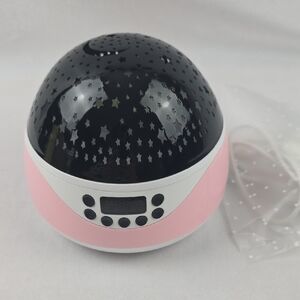LED Starry Sky Light Rotating Music Projector Lamp Night Light In Pink